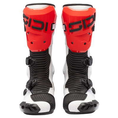 Sidi MAG-2 Air Boots White/Black/Red - Front View of Pair