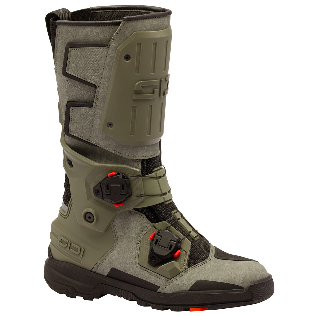 Sidi Taurus GTX Boots Deep Forest - Front Side View