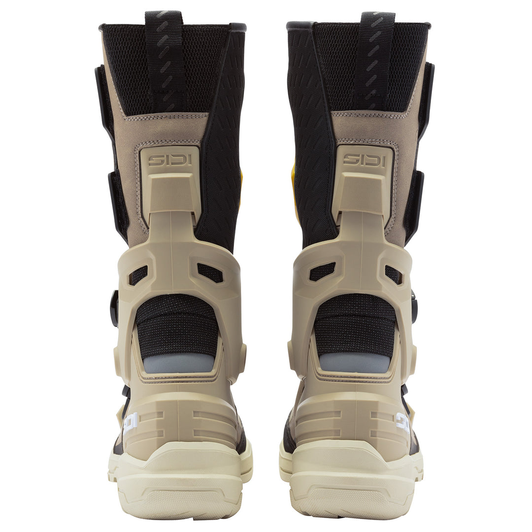 Sidi Taurus GTX Boots Sand Ochre - Rear View of Pair