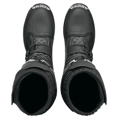 Sidi X Power Enduro WP Boot Black/Black - Top Down View of Pair