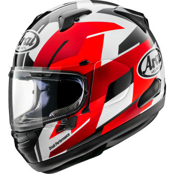 Arai Signet-X Flag Italy Helmet - Side View of Red Half