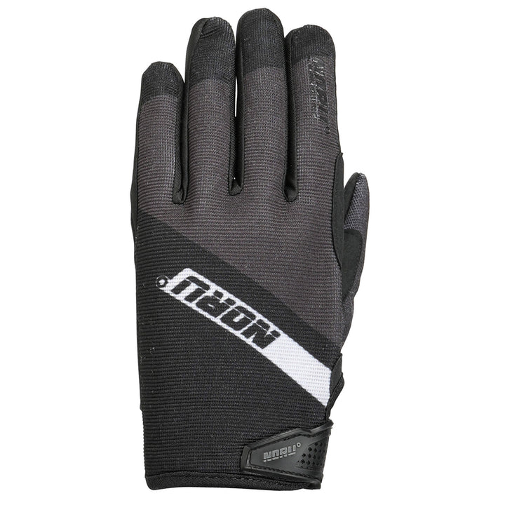 Noru Sugo Gloves Black/Gun - Back of Hand View
