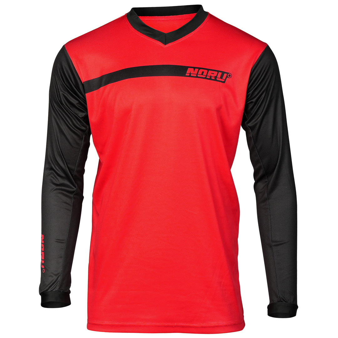 Noru Sugo Off Road Jersey Red - Front View