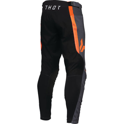 THOR LAUNCHMODE Vented Raid Pants Charcoal/Black - Rear View