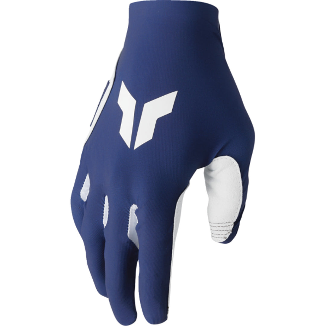THOR SPORTMODE Iconic Gloves Navy/White - Back of Hand View