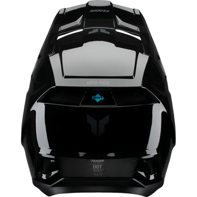 THOR Youth Fleet Blackout Helmet Gloss Black - Rear View