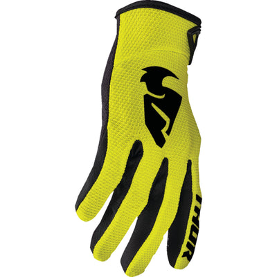 THOR Youth Sector Gloves Acid - Side Back of Hand View