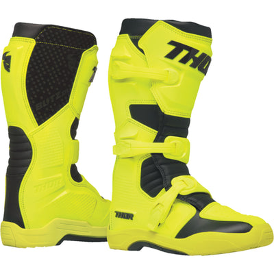 THOR Blitz XR Boots Acid/Black - Side View of Pair