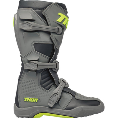 THOR Blitz XR Boots Gray/Charcoal - Outer Side View