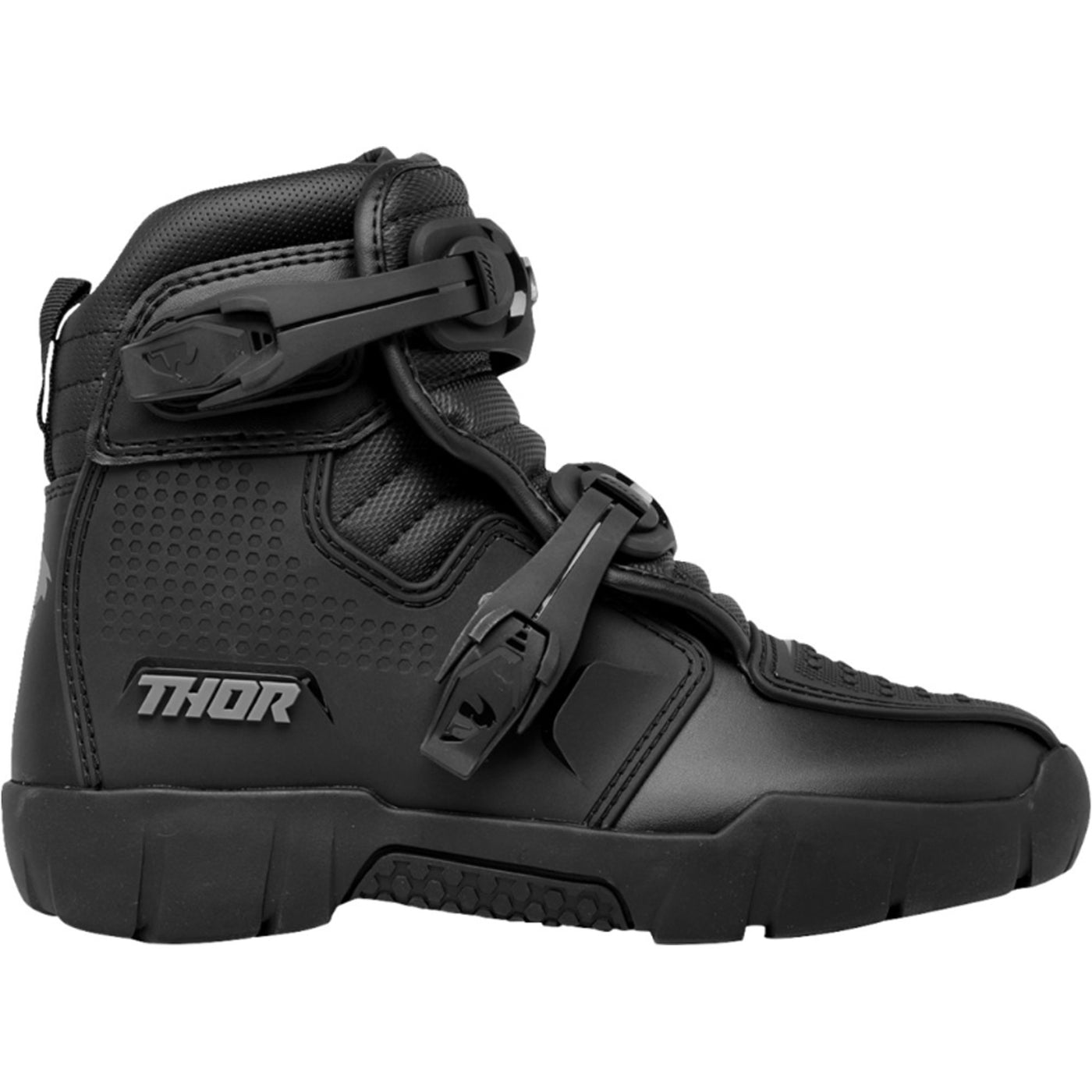 THOR Blitz XRS Boots Black/Gray - Outer Side View