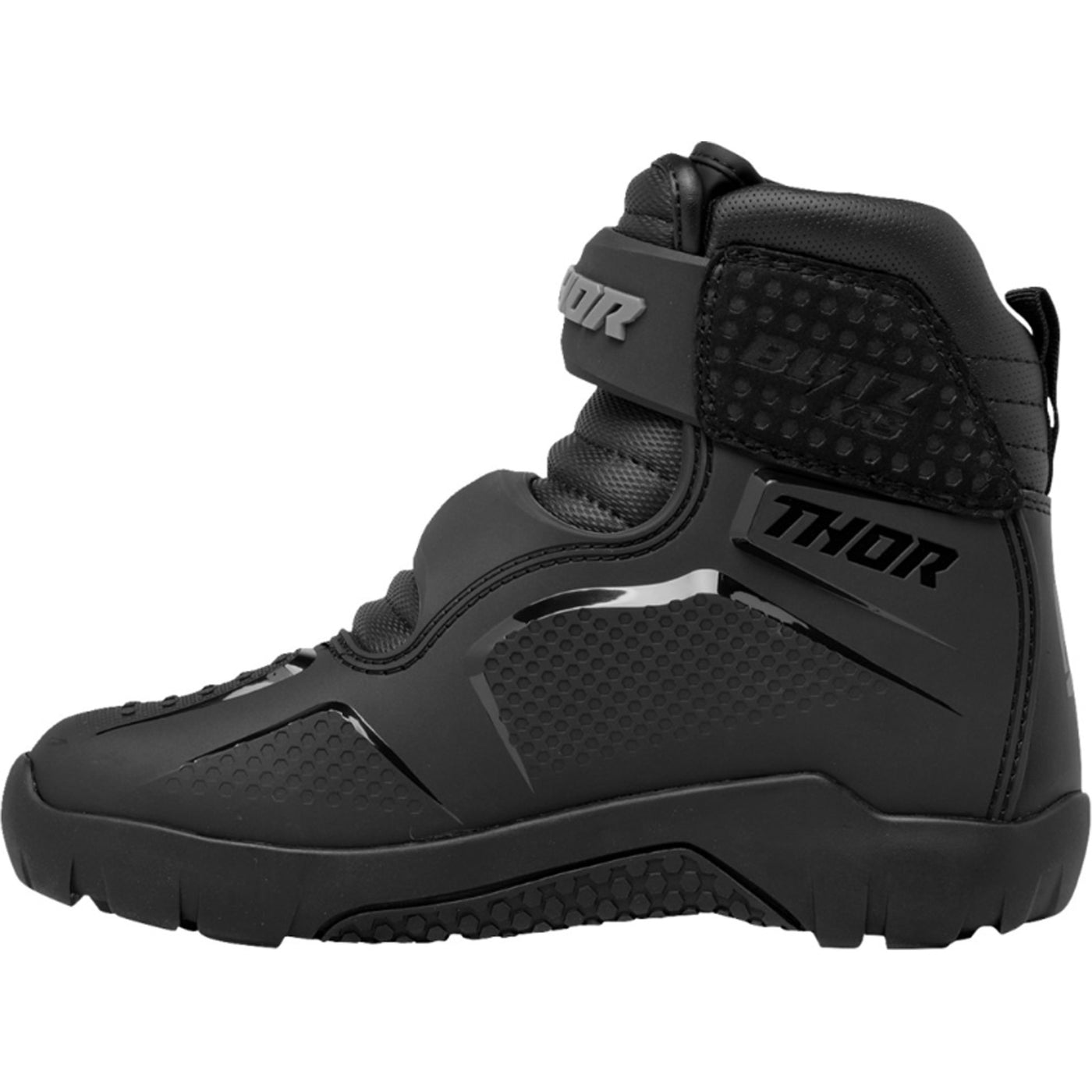 THOR Blitz XRS Boots Black/Gray - Inner Side View