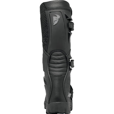 THOR Blitz XR Trail Boots Black/Gray - Rear View