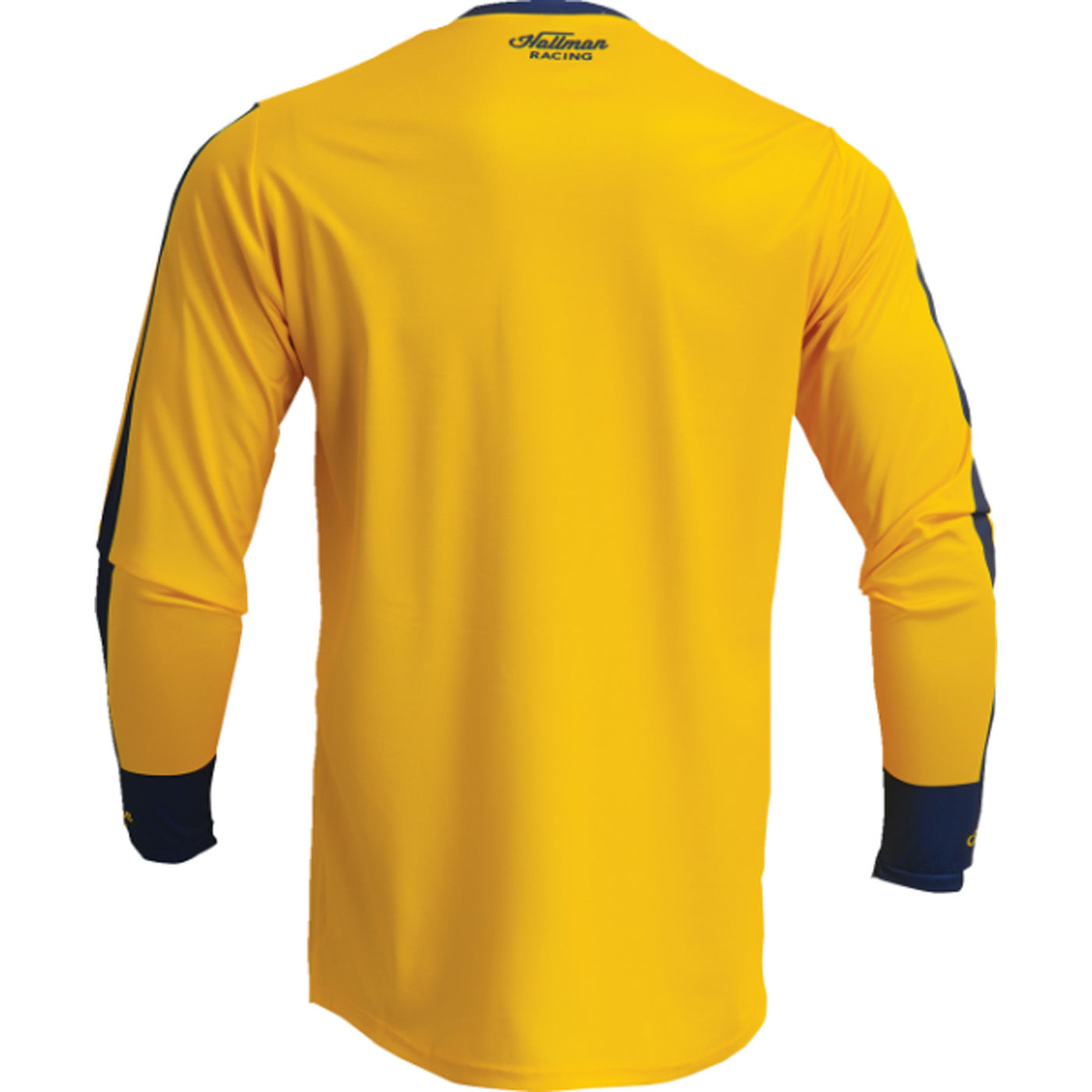 THOR Differ Roosted Jersey Lemon/Navy - Rear View