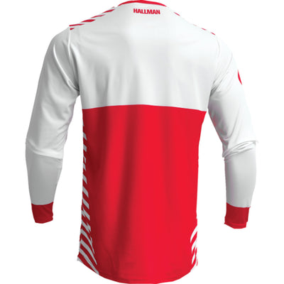 THOR Differ Slice Jersey White/Red - Rear View