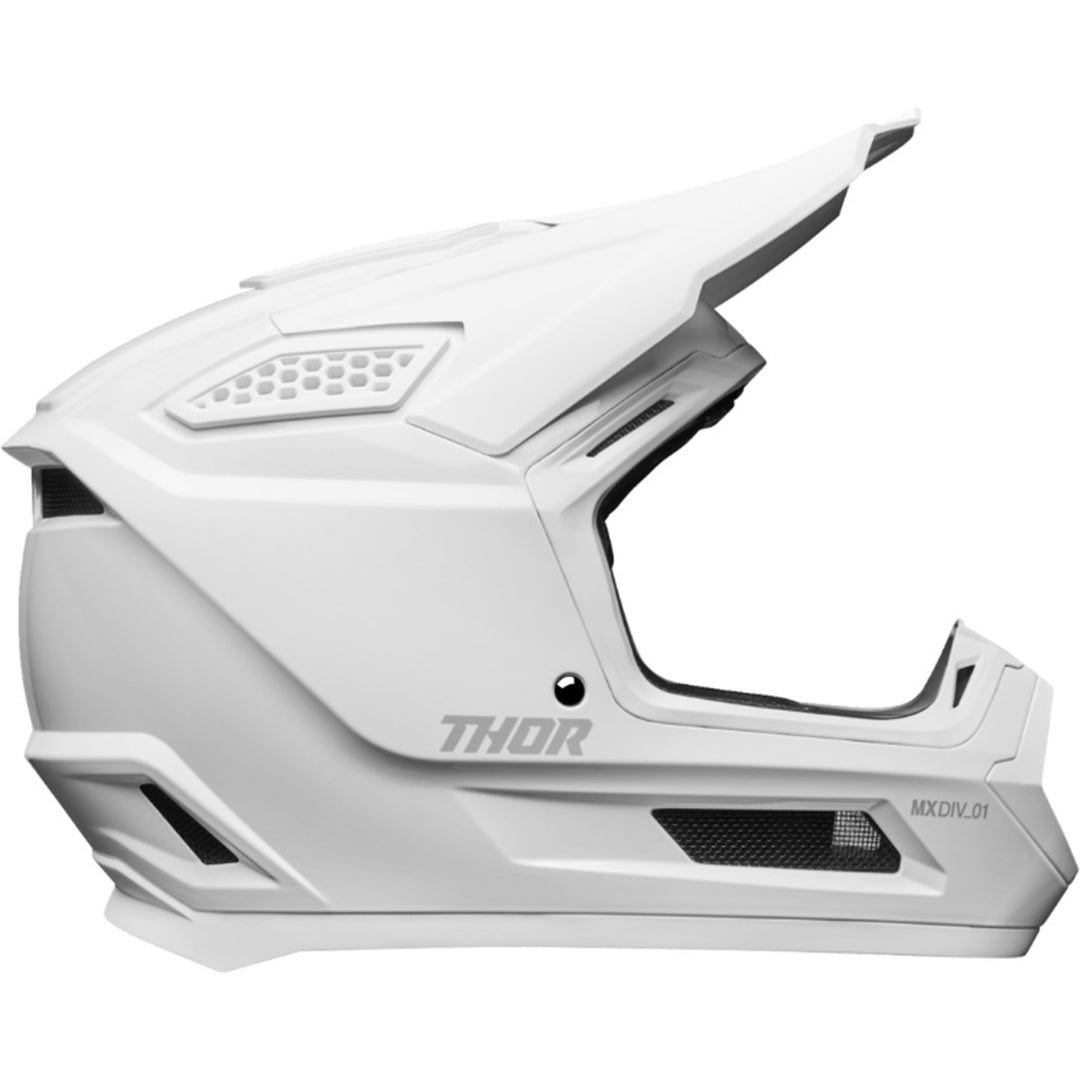 THOR Fleet Whiteout Helmet Whiteout - Side View