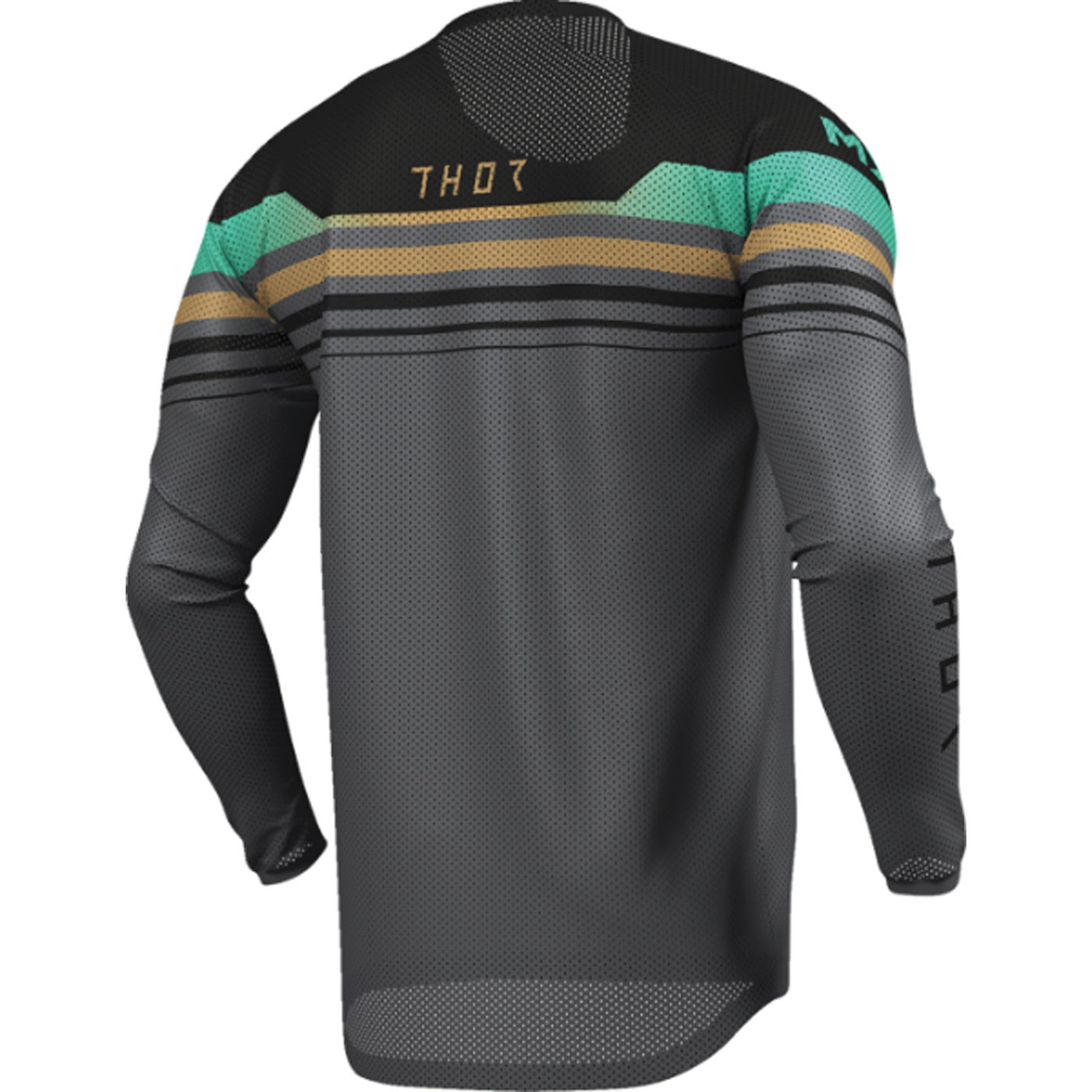 THOR LAUNCHMODE Air Raptor Jersey Black/Charcoal - Rear Right Side View
