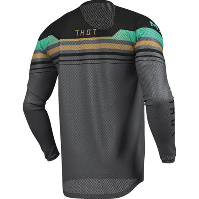 THOR LAUNCHMODE Air Raptor Jersey Black/Charcoal - Rear Right Side View