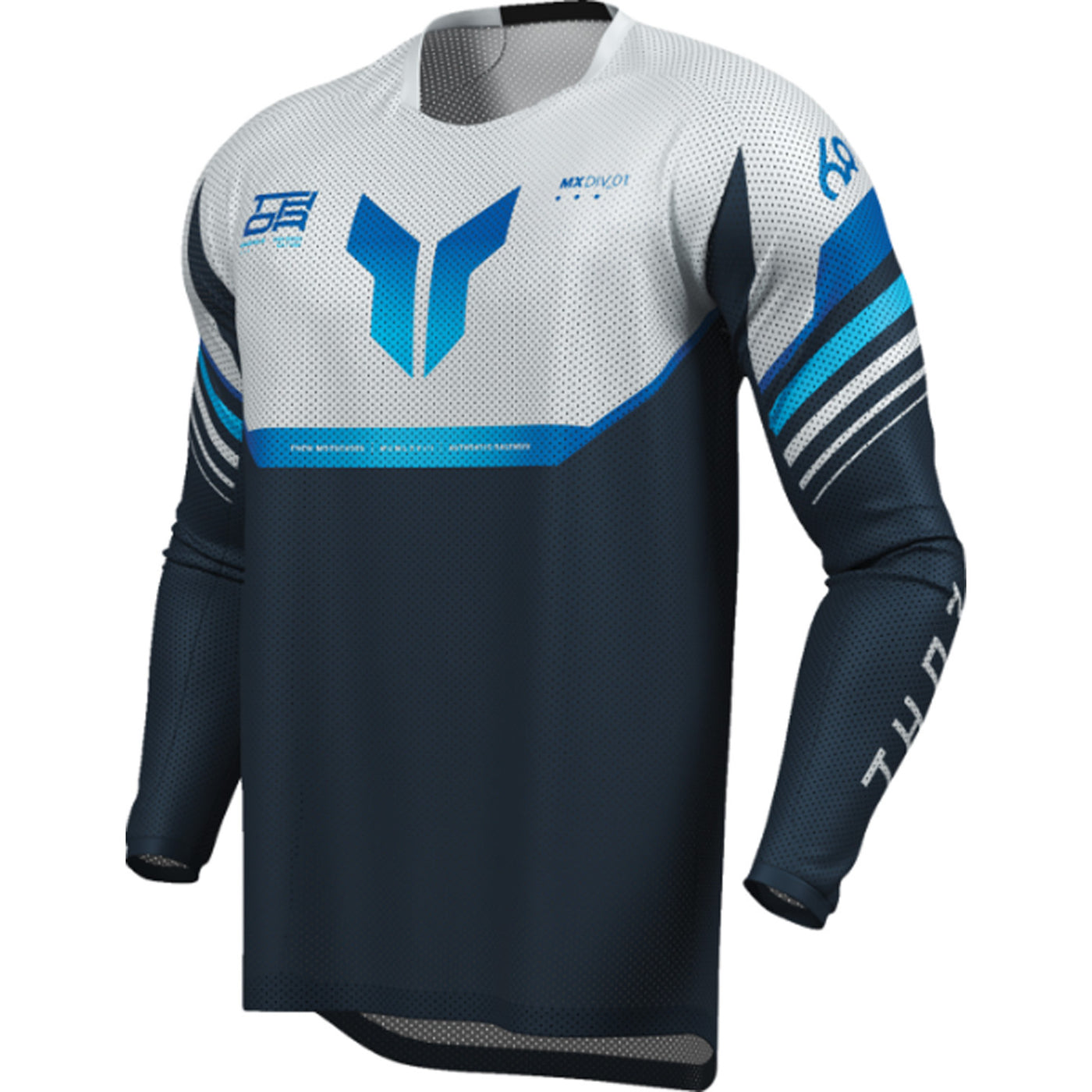 THOR LAUNCHMODE Air Raptor Jersey Midnight/Gray - Front Left Side View
