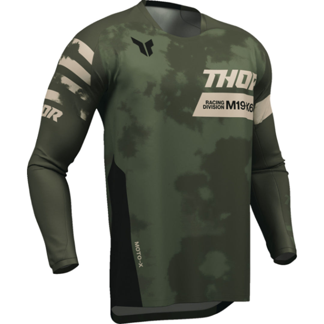 THOR LAUNCHMODE Bleach Jersey Black/Camo - Front Right Side View