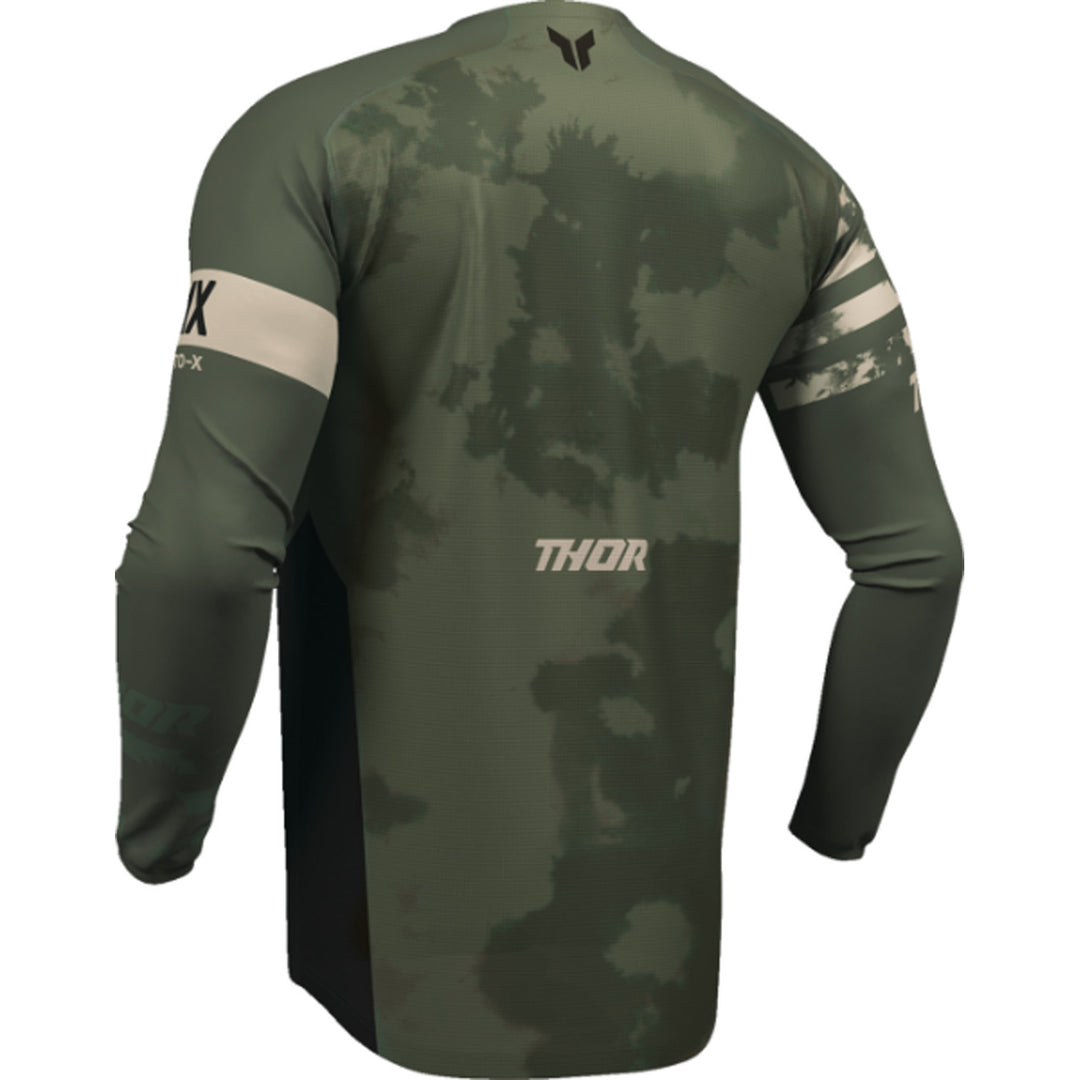 THOR LAUNCHMODE Bleach Jersey Black/Camo - Rear Left Side View