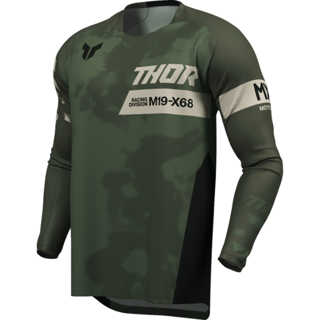 THOR LAUNCHMODE Bleach Jersey Black/Camo - Front Left Side View