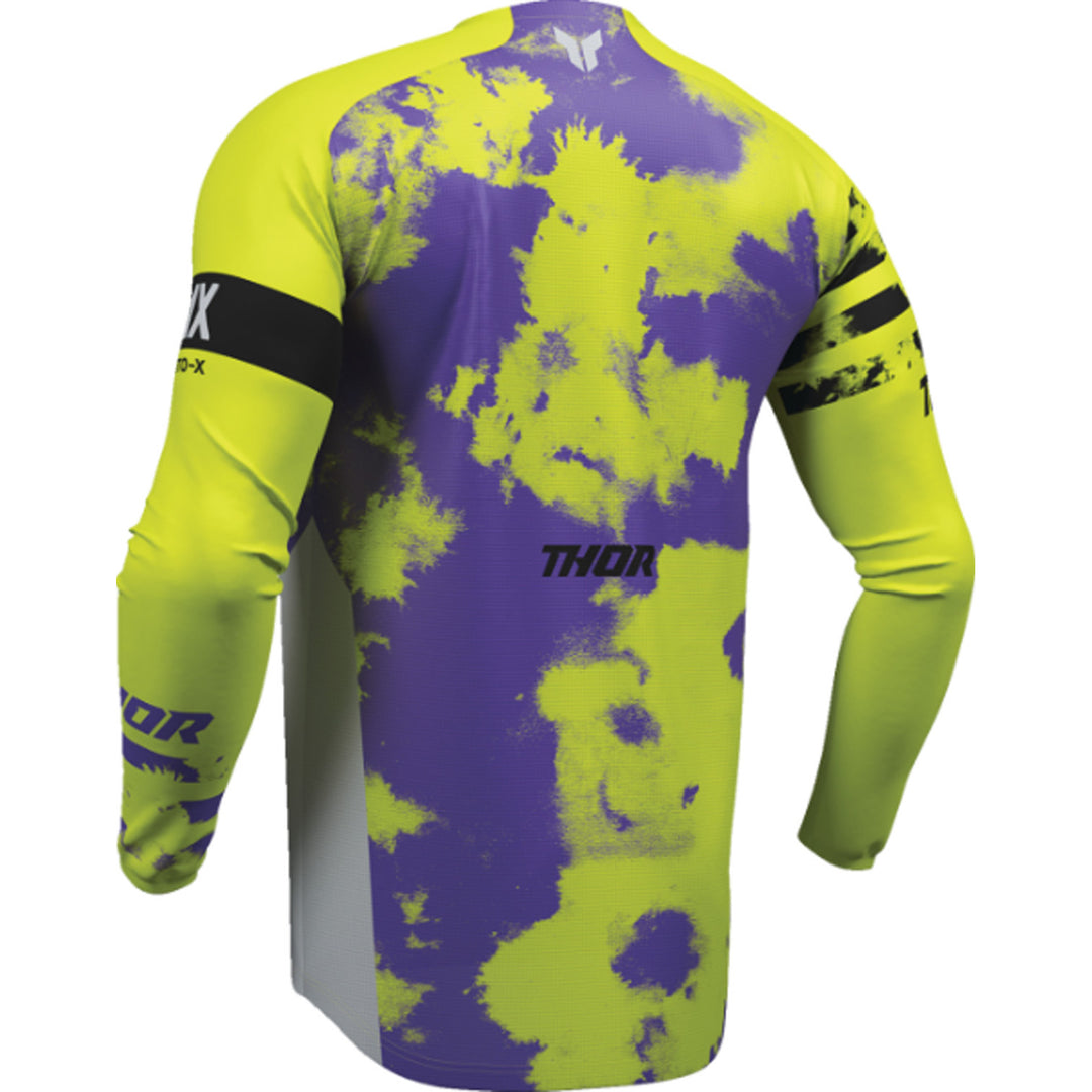 THOR LAUNCHMODE Bleach Jersey Gray/Acid - Rear Left Side View
