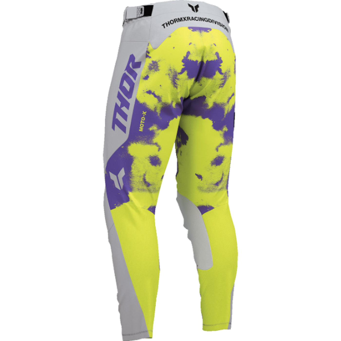 THOR LAUNCHMODE Bleach Pants Gray/Acid - Rear Left Side View