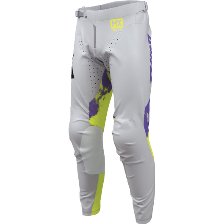THOR LAUNCHMODE Bleach Pants Gray/Acid - Front Left Side View