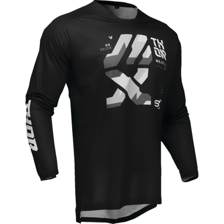 THOR LAUNCHMODE Brave Jersey Black/Gray - Front Right Side View