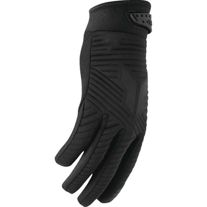 THOR LAUNCHMODE CW Gloves Black - Side Back of Hand View