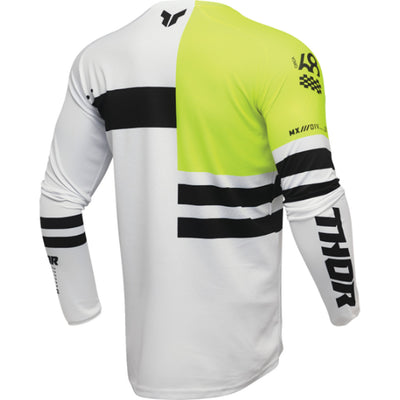 THOR LAUNCHMODE Dozer Jersey Acid/Black - Rear View