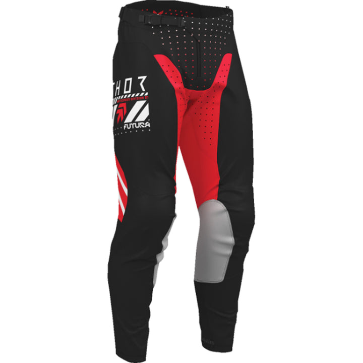THOR LAUNCHMODE Futura Pants Black/Red - Front Right Side View
