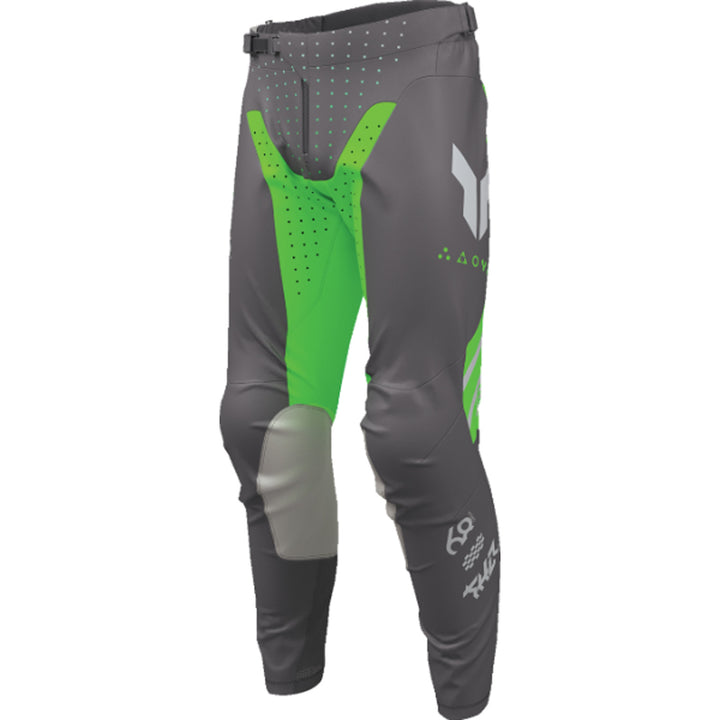 THOR LAUNCHMODE Futura Pants Charcoal/Green - Front Left Side View