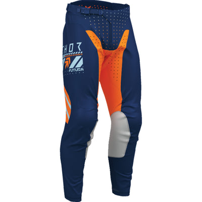 THOR LAUNCHMODE Futura Pants Navy/Orange - Front Right Side View
