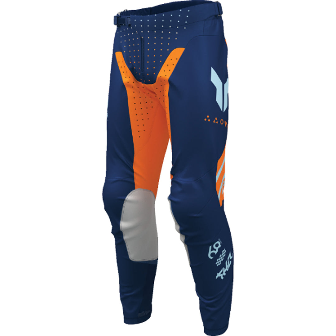 THOR LAUNCHMODE Futura Pants Navy/Orange - Front Left Side View