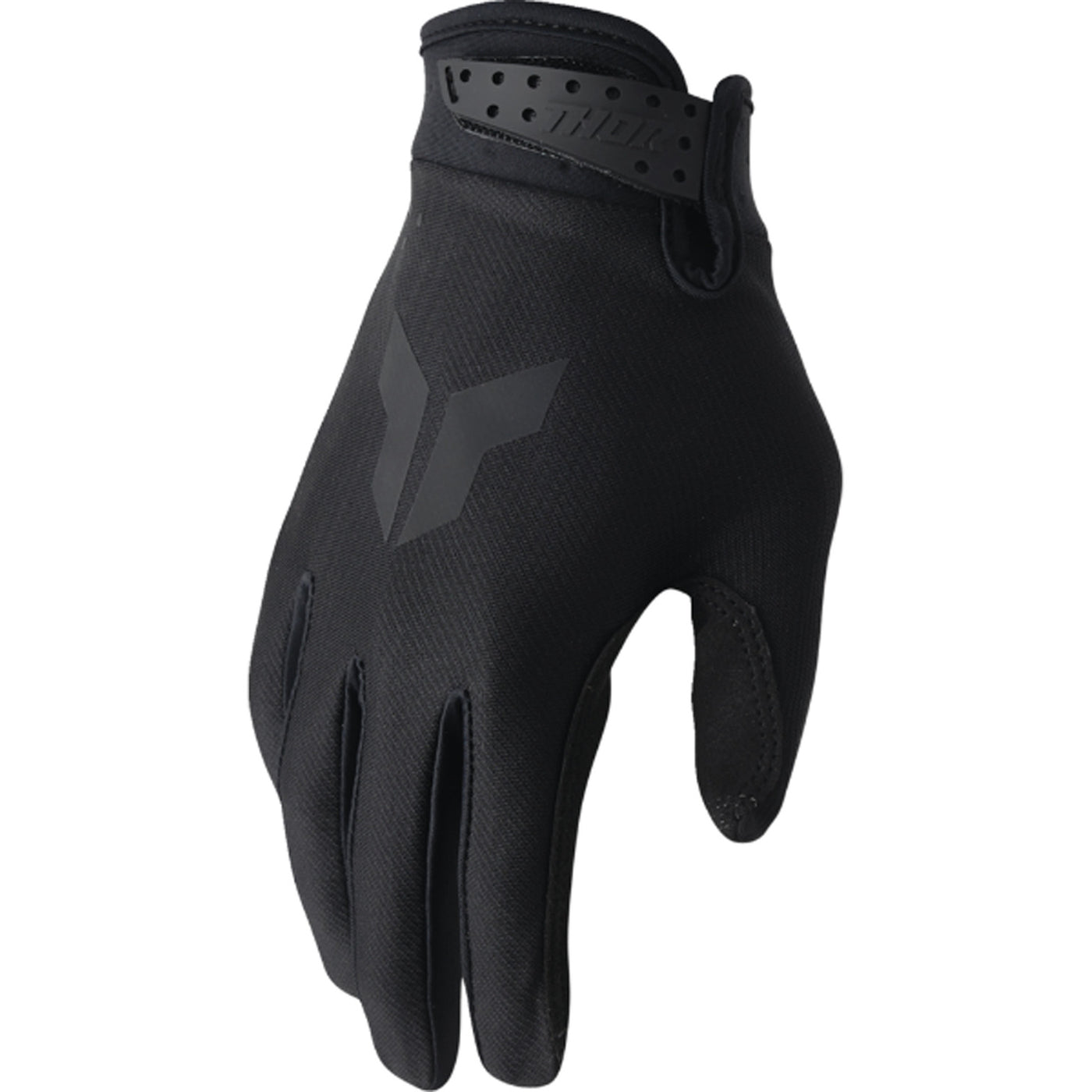 THOR LAUNCHMODE Gloves Black - Back of Hand View