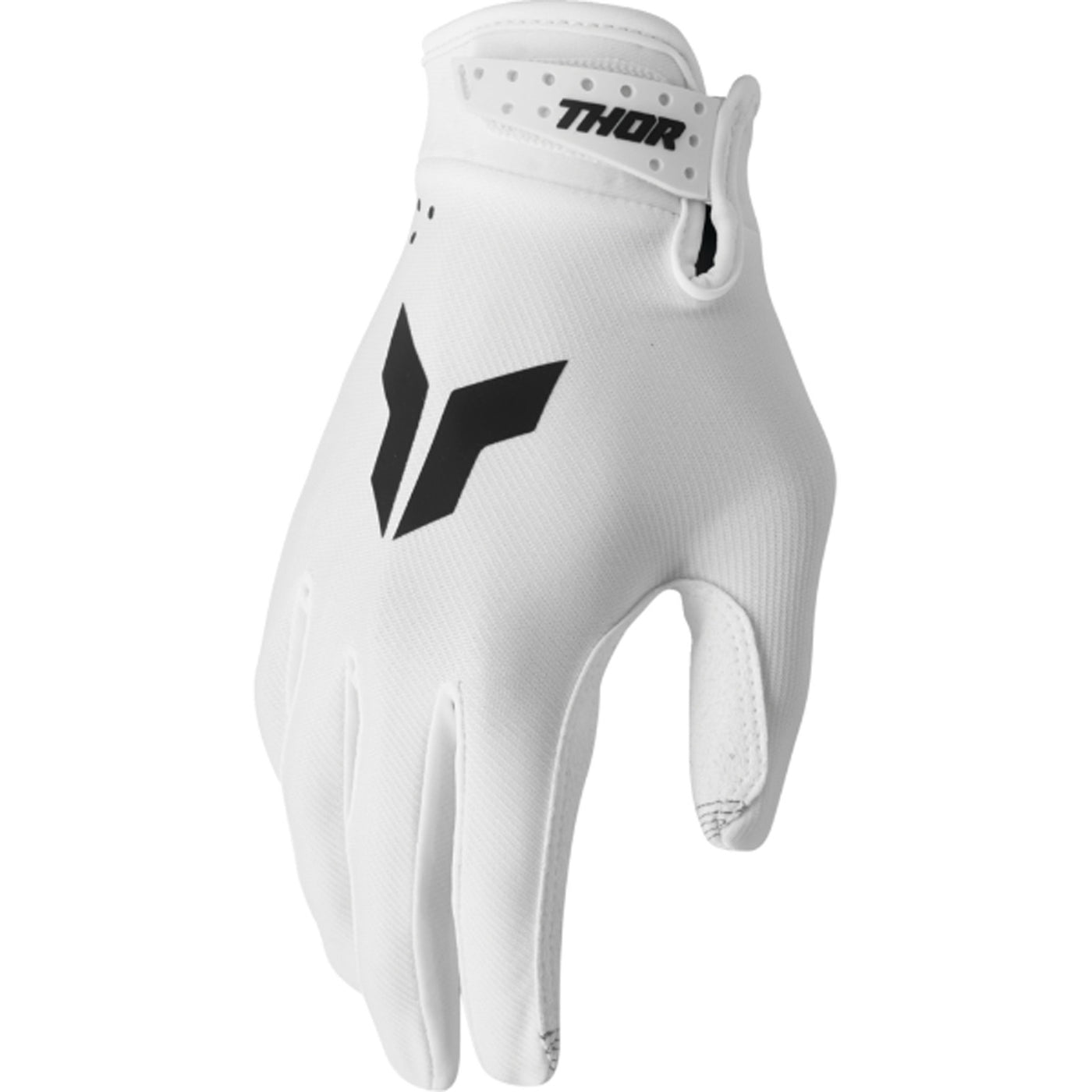 THOR LAUNCHMODE Gloves White - Back of Hand View