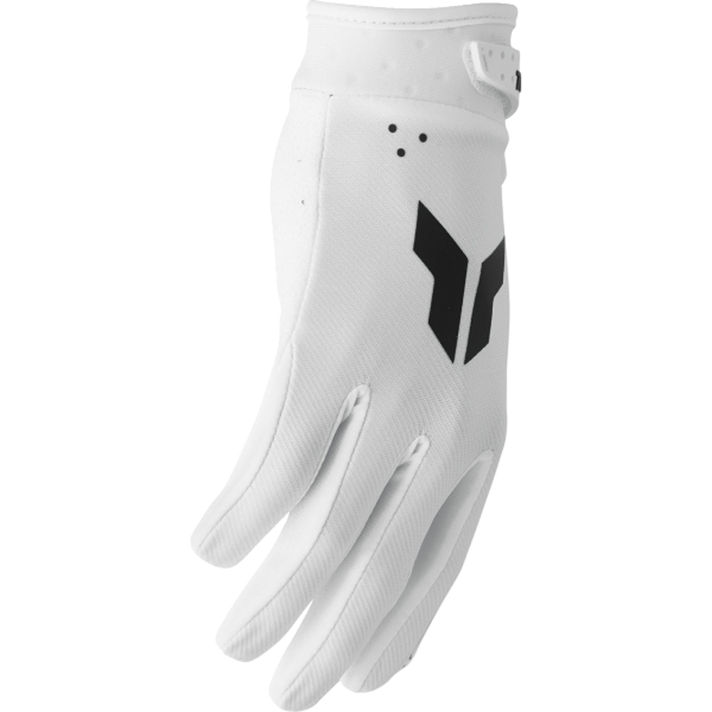 THOR LAUNCHMODE Gloves White - Side Back of Hand View