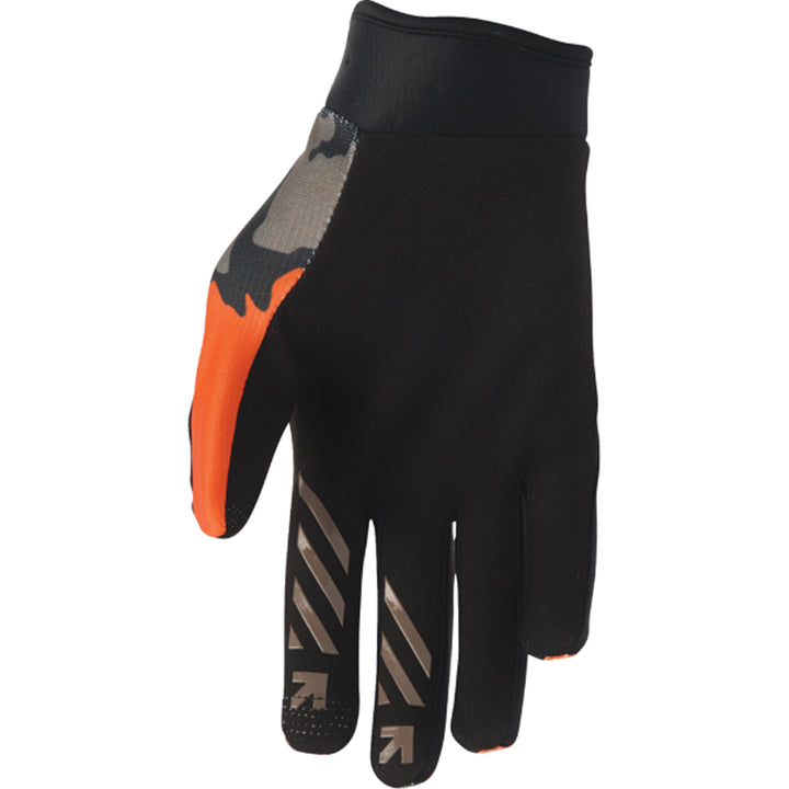 THOR LAUNCHMODE Hunter Gloves Orange/Black - Palm View