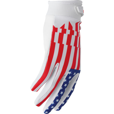 THOR LAUNCHMODE Patriot Gloves - Side  Back of Hand View