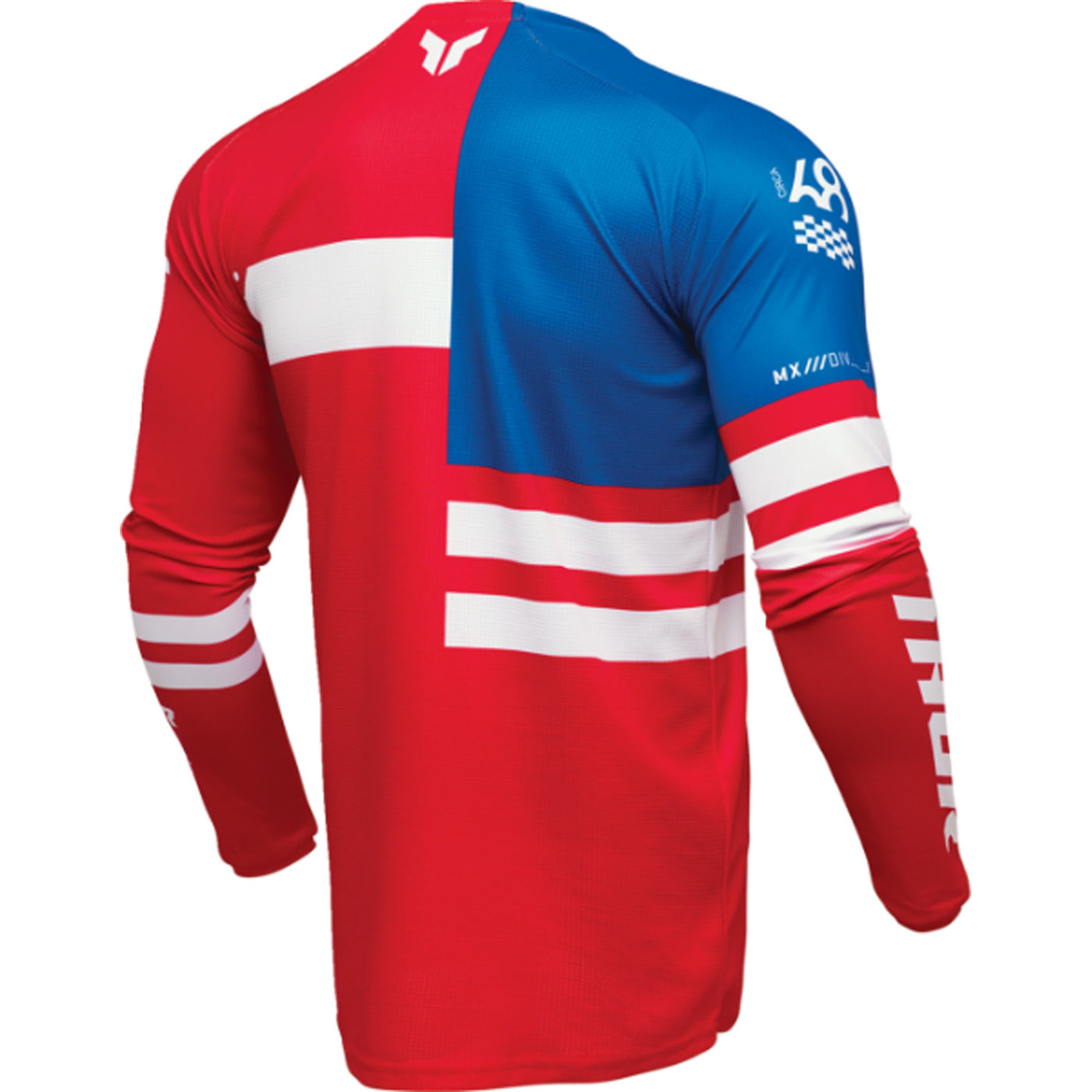 THOR LAUNCHMODE Patriot Jersey Red/White/Blue - Rear View