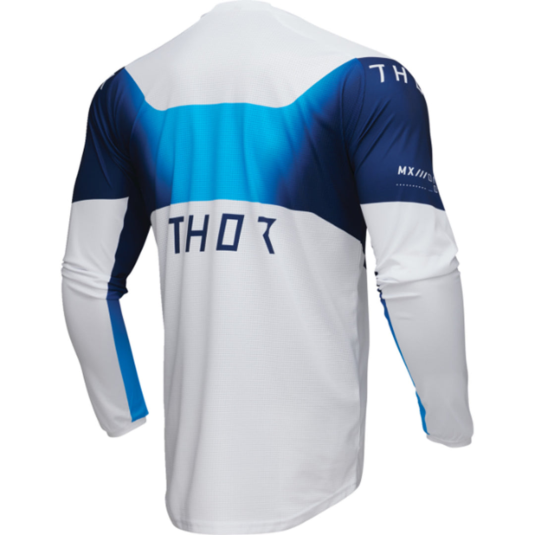 THOR LAUNCHMODE Storm Jersey White - Rear Right Side View