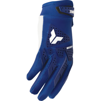 THOR LAUNCHMODE XP Gloves Navy - Side Back of Hand View