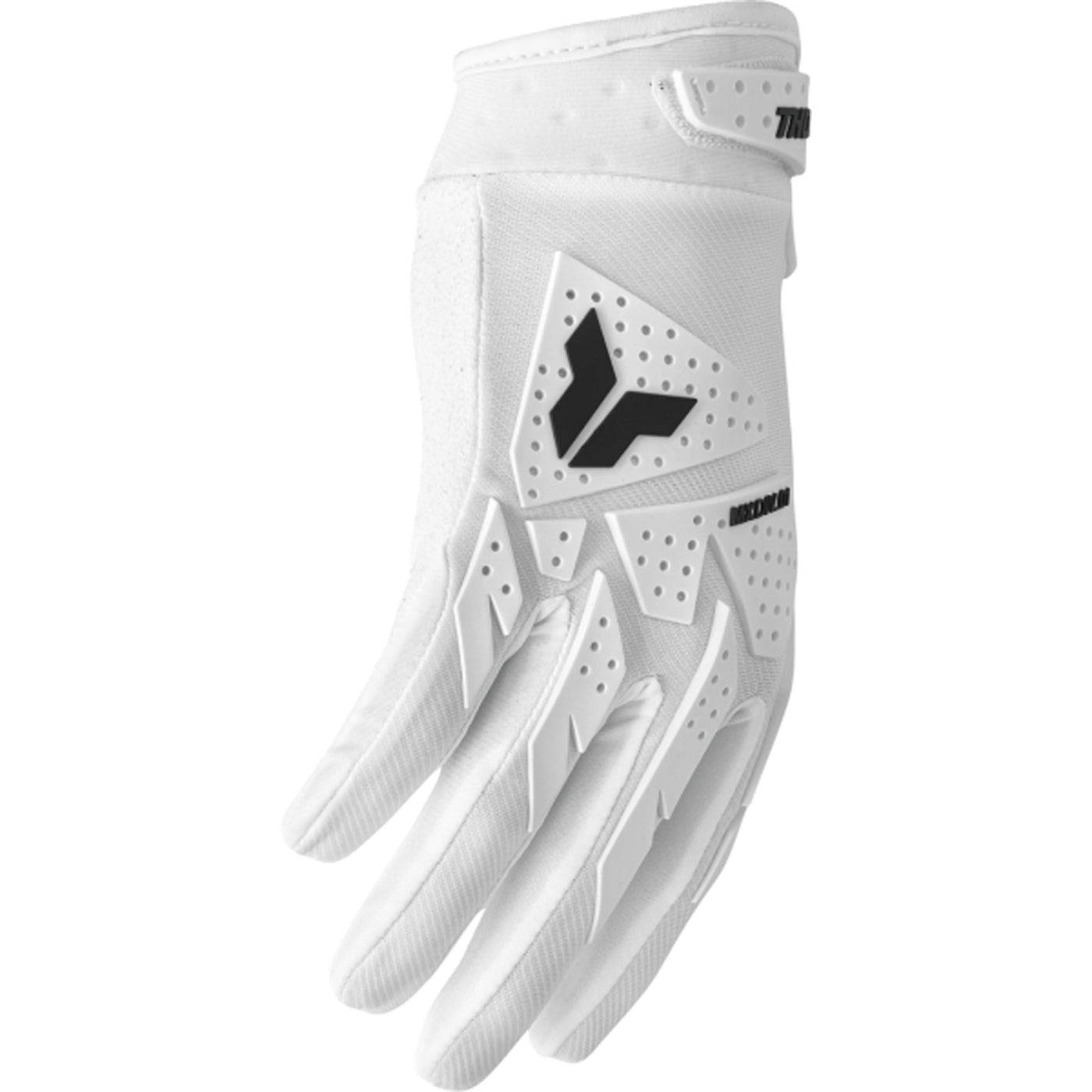 THOR LAUNCHMODE XP Gloves White - Side Back of Hand View