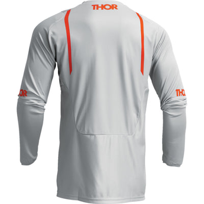 THOR Pulse Mono Jersey Gray/Orange - Rear View