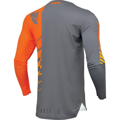 THOR Prime Analog Jersey Charcoal/Orange - Rear View