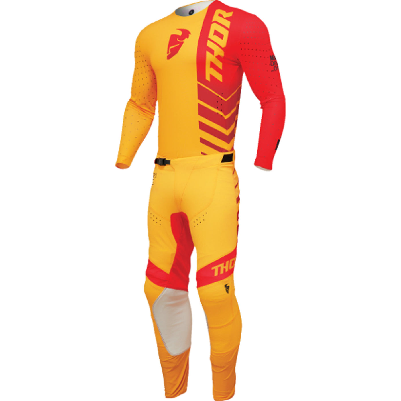 THOR Prime Analog Jersey Lemon/Red - Front View with Pants