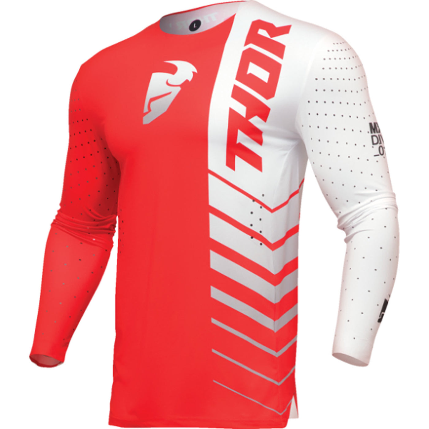 THOR Prime Analog Jersey Red/White - Front View