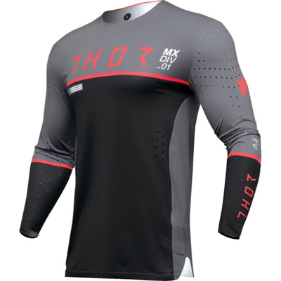 THOR Prime Ace Jersey Charcoal/Black - Front View