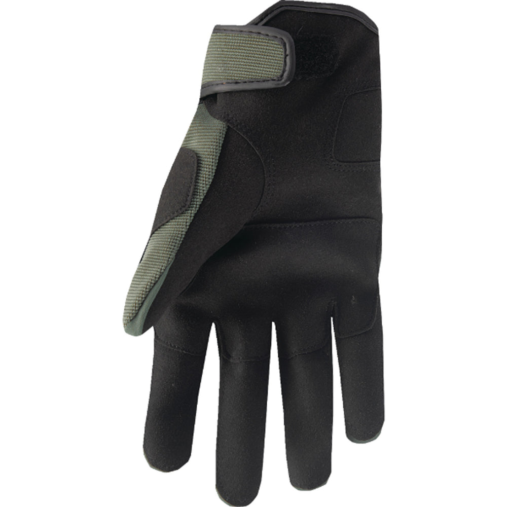 THOR Range Gloves Army/Orange - Palm View